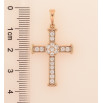 Кулон Xuping Позолота 18K Крест с кристаллами для цепочки до 6мм фото №2