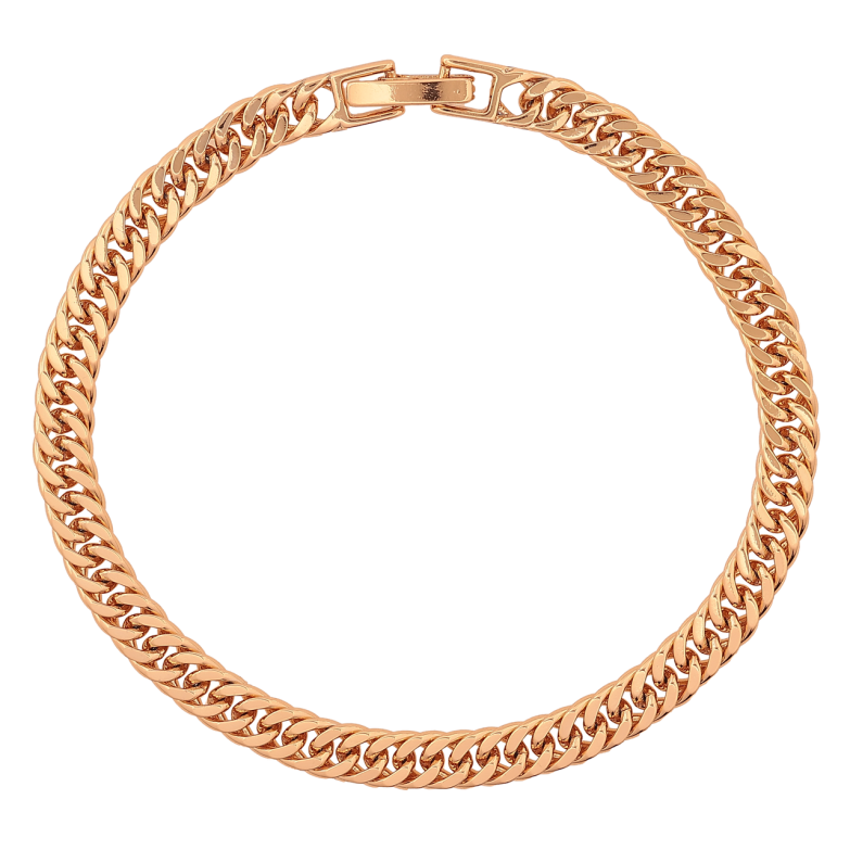 Браслет Xuping Позолота 18K Цепочка плетение Кобра размер 18см х 5мм фото №1