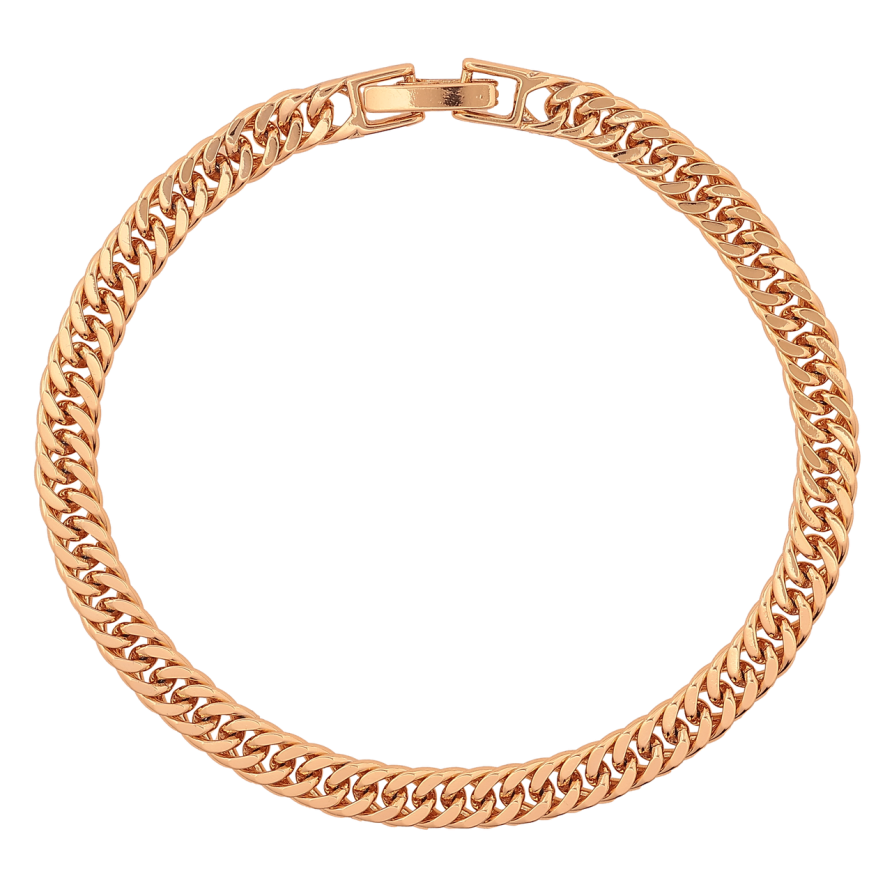 Браслет Xuping Позолота 18K «Ланцюжок плетіння Кобра» розмір 18см х 5мм фото №1