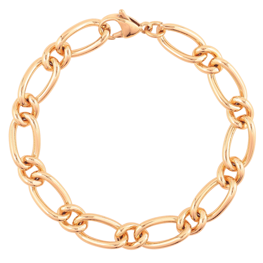 Браслет Xuping Позолота 18K Цепочка плетение Фантазийное размер 19см х 7-9мм фото №1