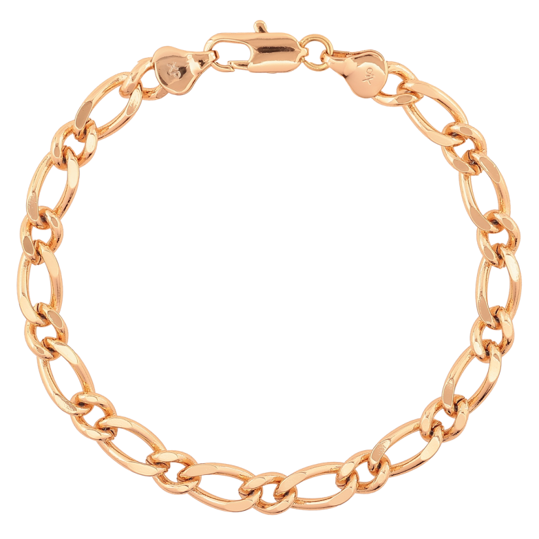 Браслет Xuping Позолота 18K «Ланцюжок Фантазійне плетіння» розмір 20см х 6-7мм фото №1