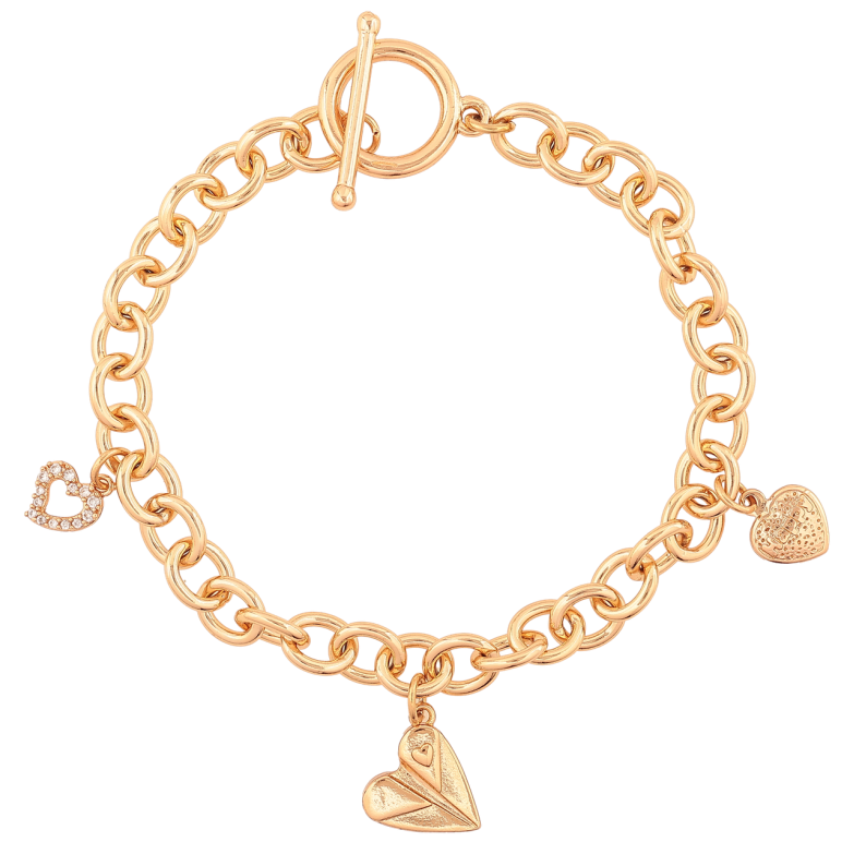 Браслет Xuping Позолота 18K «Ланцюжок з підвісками» розмір 19см х 7мм фото №1