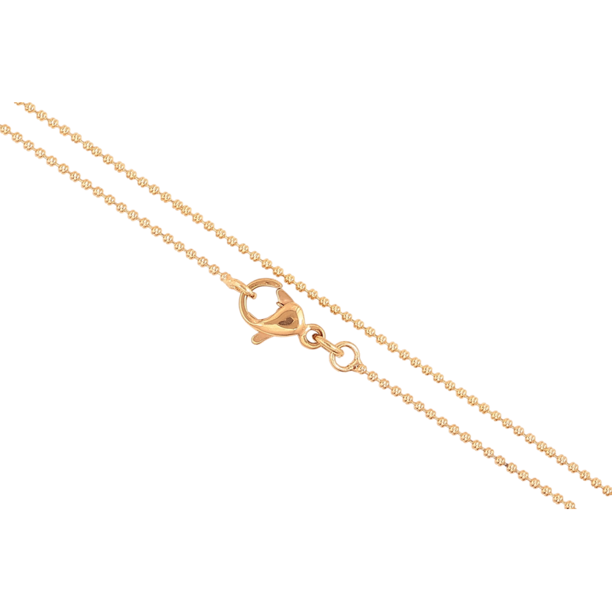 Ланцюжок Xuping Позолота 18K «Плетіння Перлина» довжина 45см х 1мм фото №1 Ланцюжок Xuping Позолота 18K «Плетіння Перлина» довжина 45см х 1мм фото №1