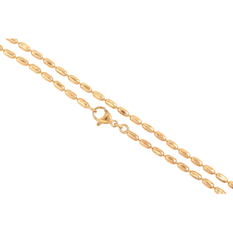 Цепочка Xuping Позолота 18K Плетение Перлина длинна 45см х 2.5мм фото №1