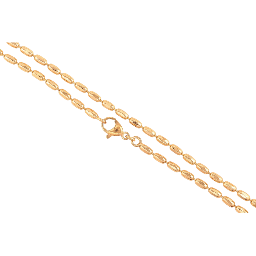 Цепочка Xuping Позолота 18K Плетение Перлина длинна 45см х 2.5мм фото №1