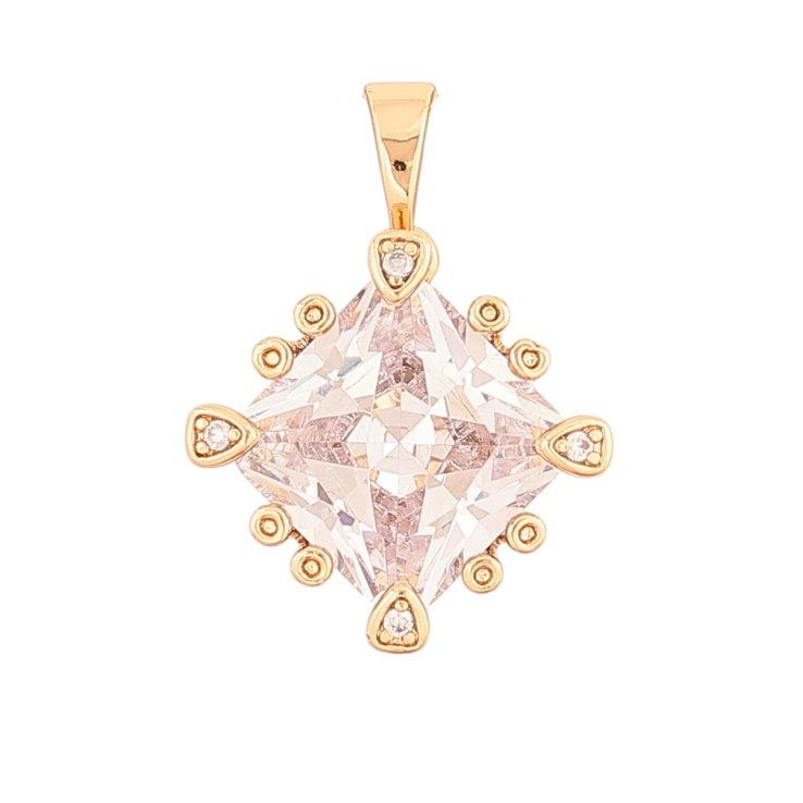 Кулон Xuping Позолота 18K Кристалл в декоративной оправе для цепочки до 5мм фото №12