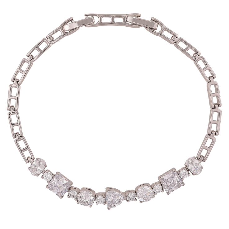 Браслет Xuping Родий Кристальная дорожка длинна с доп. замком 17.5,19.5см х 4-7мм фото №15 Браслет Xuping Родий Кристальная дорожка длинна с доп. замком 17.5,19.5см х 4-7мм фото №15