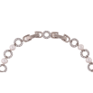 Браслет Xuping Родій «Перлини з кришталевими кільцями» довжина з доп. замком 17,19см х 4-6мм фото №2
