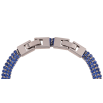Браслет Xuping Родій «Потрійна доріжка синіх кристалів» довжина з доп. замком 17,19см х 6мм фото №2 Браслет Xuping Родій «Потрійна доріжка синіх кристалів» довжина з доп. замком 17,19см х 6мм фото №2