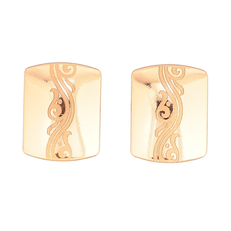 Сережки Xuping Позолота 18K пусети «Візерунок напиленням» фото №11