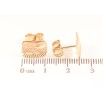 Сережки Xuping Позолота 18K пусети «Візерунок напиленням» фото №2