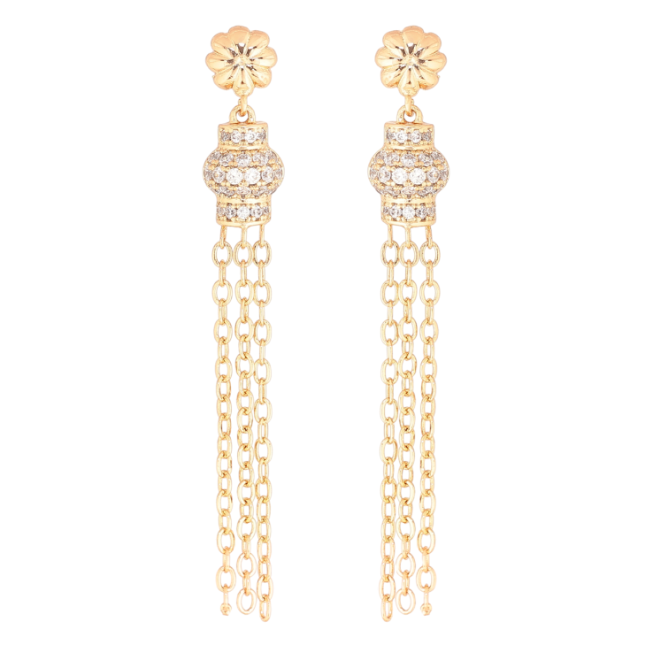 Сережки Xuping Позолота 18K пусети «Декоративні підвіски» фото №7