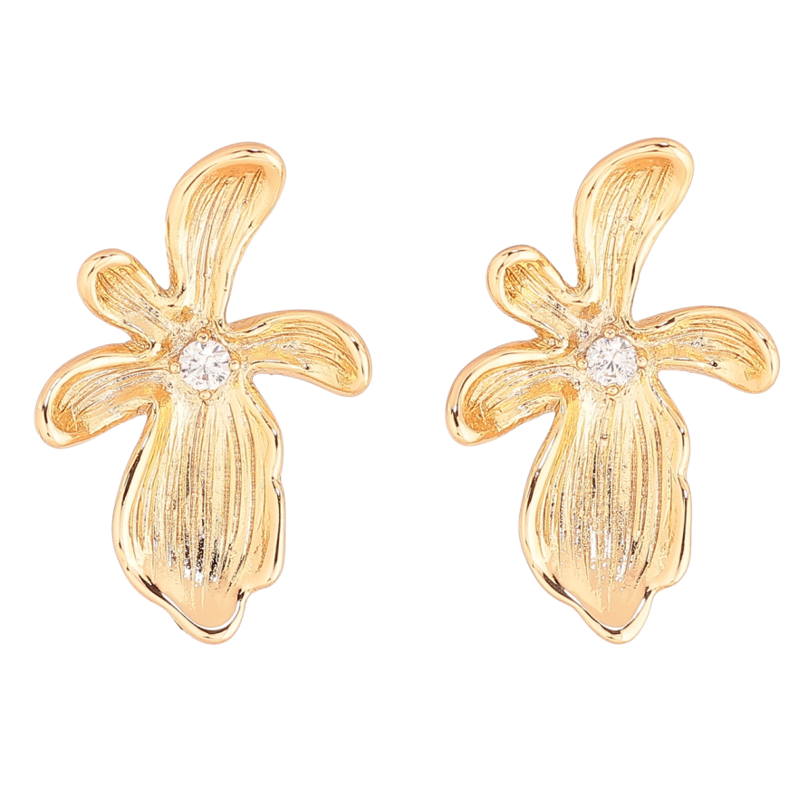 Сережки Xuping Позолота 18K пусети «Декоративні квіточки» фото №1