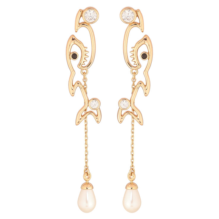 Сережки Xuping Позолота 18K пусети «Акула» фото №16