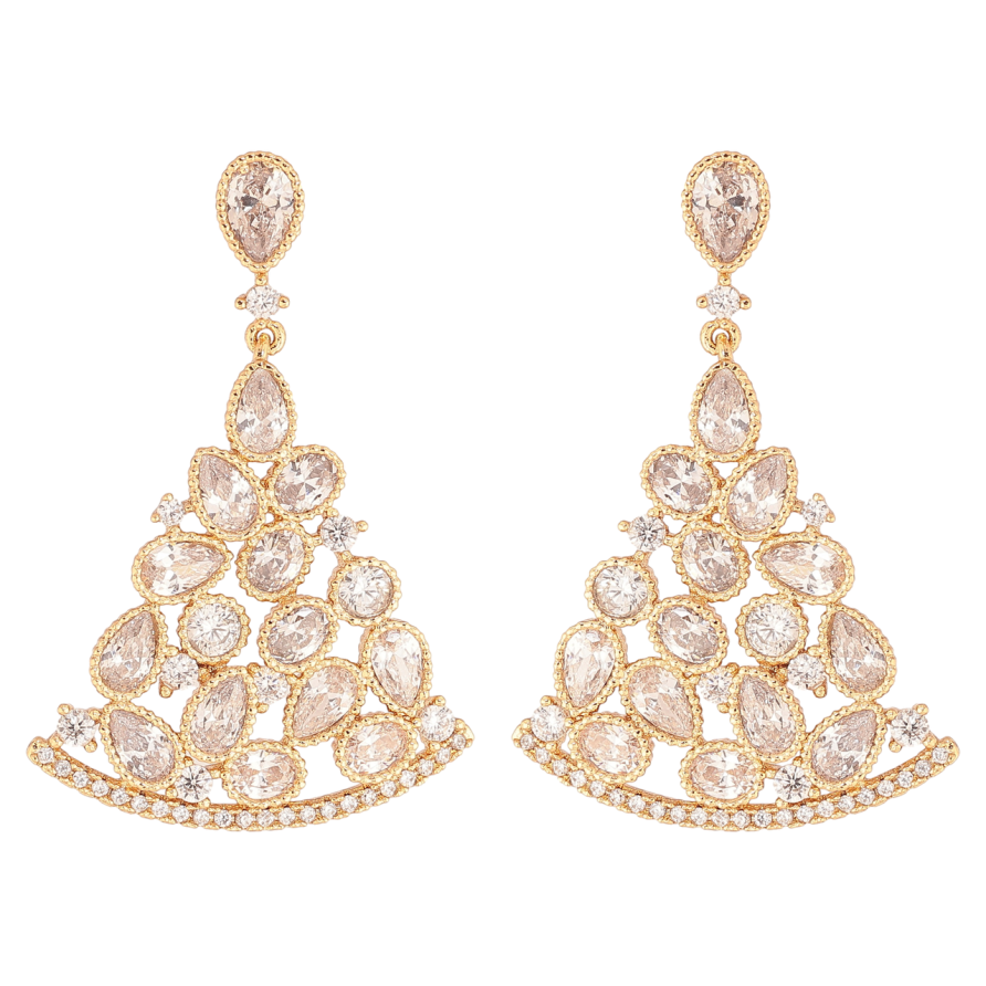 Сережки Xuping JEAN GOUJON Позолота 18K пусети «Розкішні підвіски з інкрустацією кристалами» фото №1 Сережки Xuping JEAN GOUJON Позолота 18K пусети «Розкішні підвіски з інкрустацією кристалами» фото №1