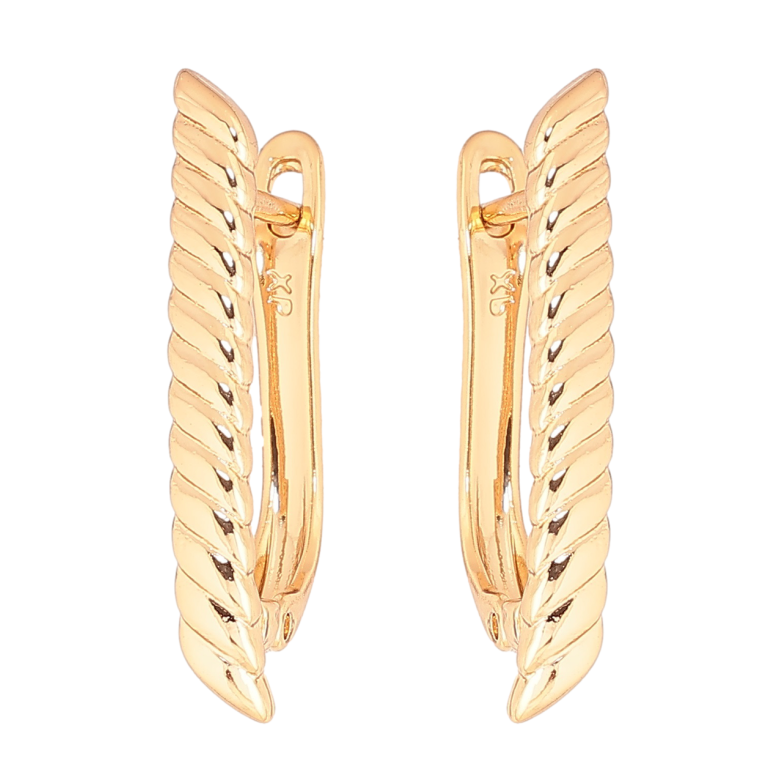 Серьги Xuping Позолота 18K английский замок Декоративный узор фото №1 Серьги Xuping Позолота 18K английский замок Декоративный узор фото №1