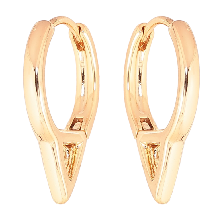 Серьги Xuping Позолота 18K колечки Декоративные фото №1