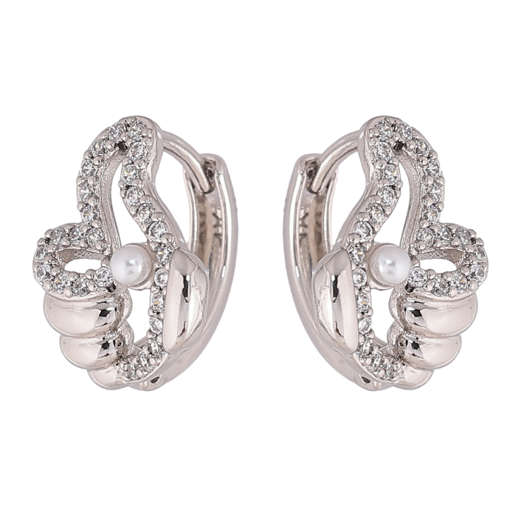 Серьги Xuping Родий колечки Лайк фото №22 Серьги Xuping Родий колечки Лайк фото №22