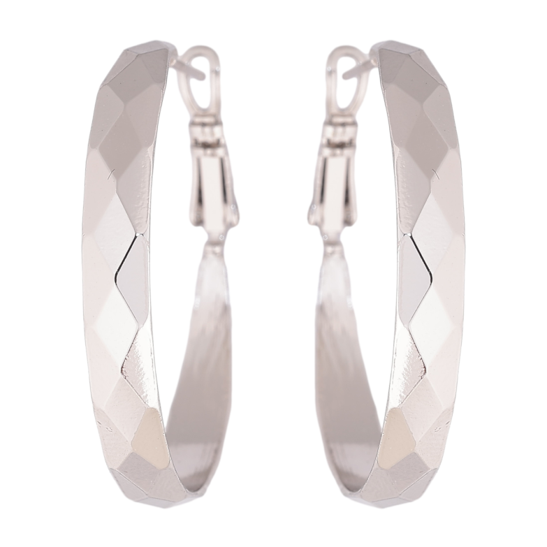 Сережки Xuping Родій кільця (конго) Декоративний візерунок ø 3,5см фото №1 Сережки Xuping Родій кільця (конго) Декоративний візерунок ø 3,5см фото №1