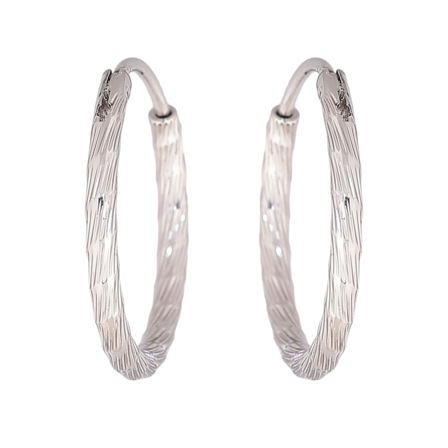 Сережки Xuping Родій кільця (конго) Декоративний візерунок ø 2см фото №1 Сережки Xuping Родій кільця (конго) Декоративний візерунок ø 2см фото №1