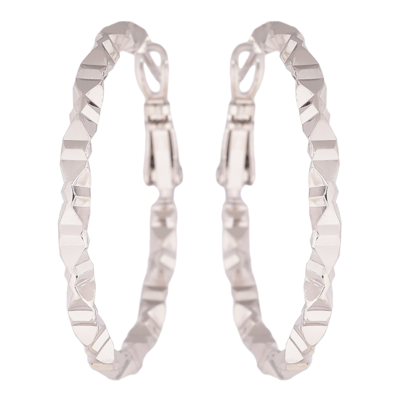 Сережки Xuping Родій кільця (конго) Декоративний візерунок ø 3.5см фото №1 Сережки Xuping Родій кільця (конго) Декоративний візерунок ø 3.5см фото №1