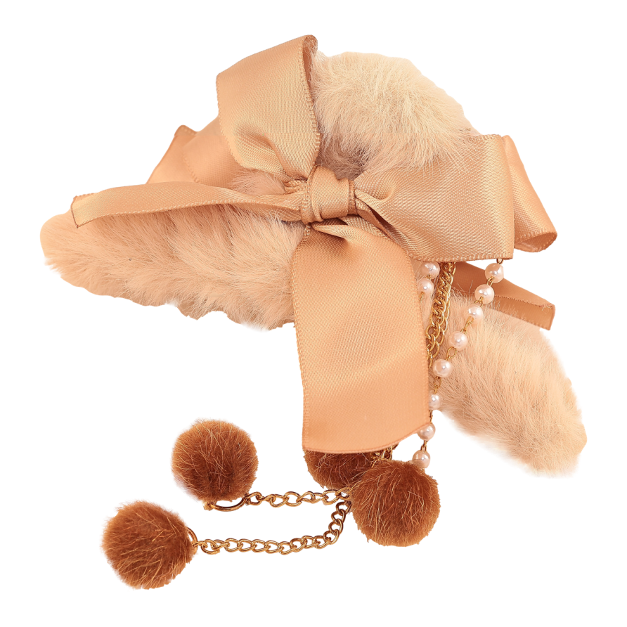 Краб пластиковый Меховой краб с бантом, подвески съёмные длина 11.5см фото №1 Краб пластиковый Меховой краб с бантом, подвески съёмные длина 11.5см фото №1