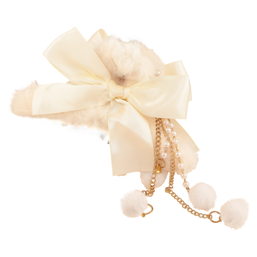 Краб пластиковый Меховой краб с бантом, подвески съёмные длина 11.5см фото №1 Краб пластиковый Меховой краб с бантом, подвески съёмные длина 11.5см фото №1