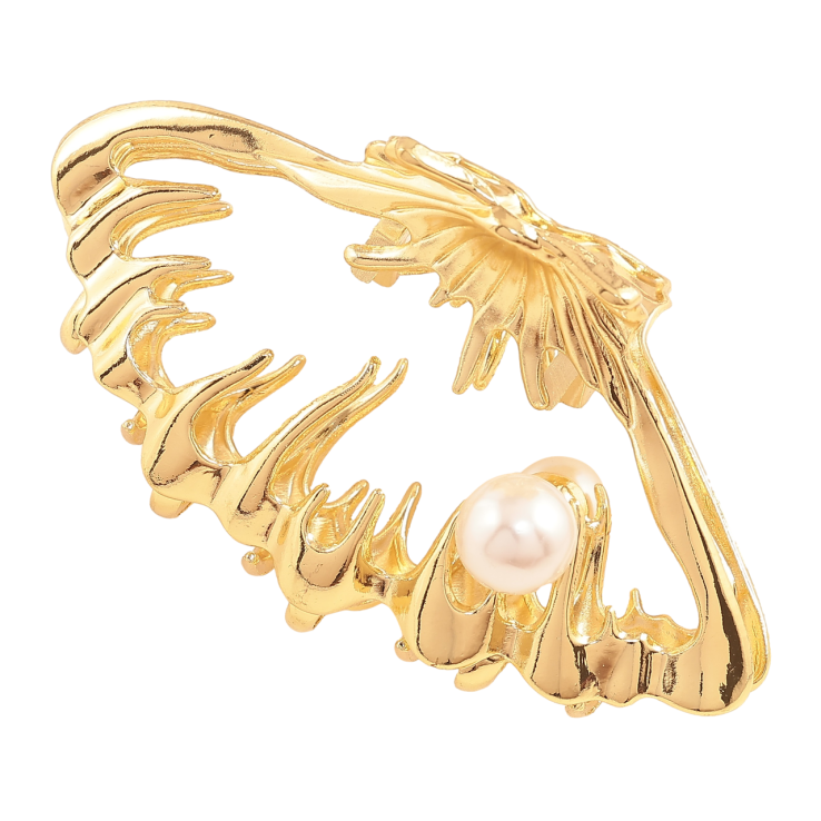 Краб металлический Узор с жемчужиной длина 8.5см фото №12 Краб металлический Узор с жемчужиной длина 8.5см фото №12