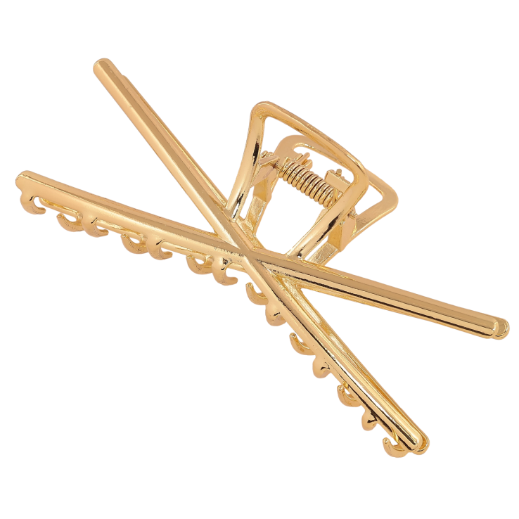 Краб металлический Скрещенные линии длина 10см фото №24