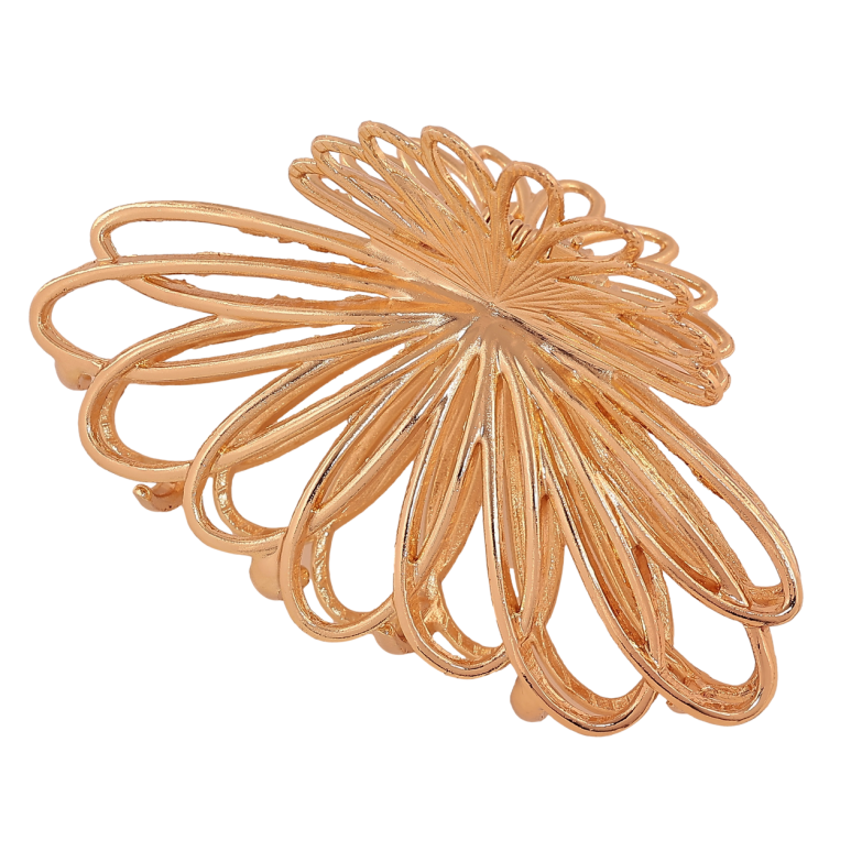 Краб металевий «Квітка» довжина 8,5см фото №1