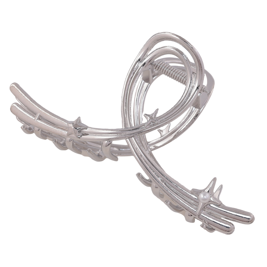 Краб металлический Петелька с звездами длина 12,5см фото №1 Краб металлический Петелька с звездами длина 12,5см фото №1