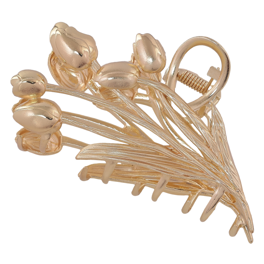 Краб металлический Букет тюльпанов длина 9.5см фото №1