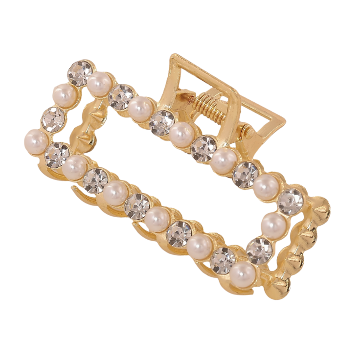 Краб металлический Прямоугольник с жемчужинами и стразами длина 7см фото №13 Краб металлический Прямоугольник с жемчужинами и стразами длина 7см фото №13