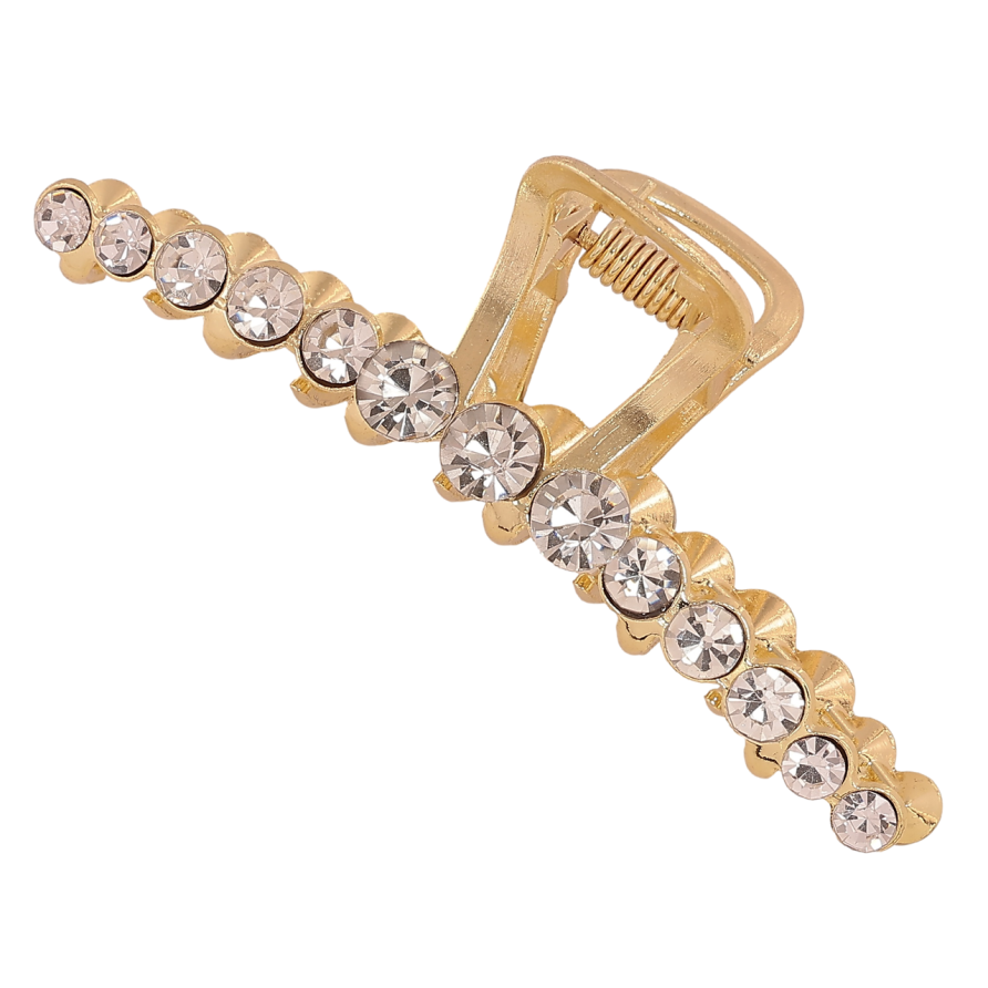 Краб металлический Дорожка страз длина 7,5см фото №1 Краб металлический Дорожка страз длина 7,5см фото №1