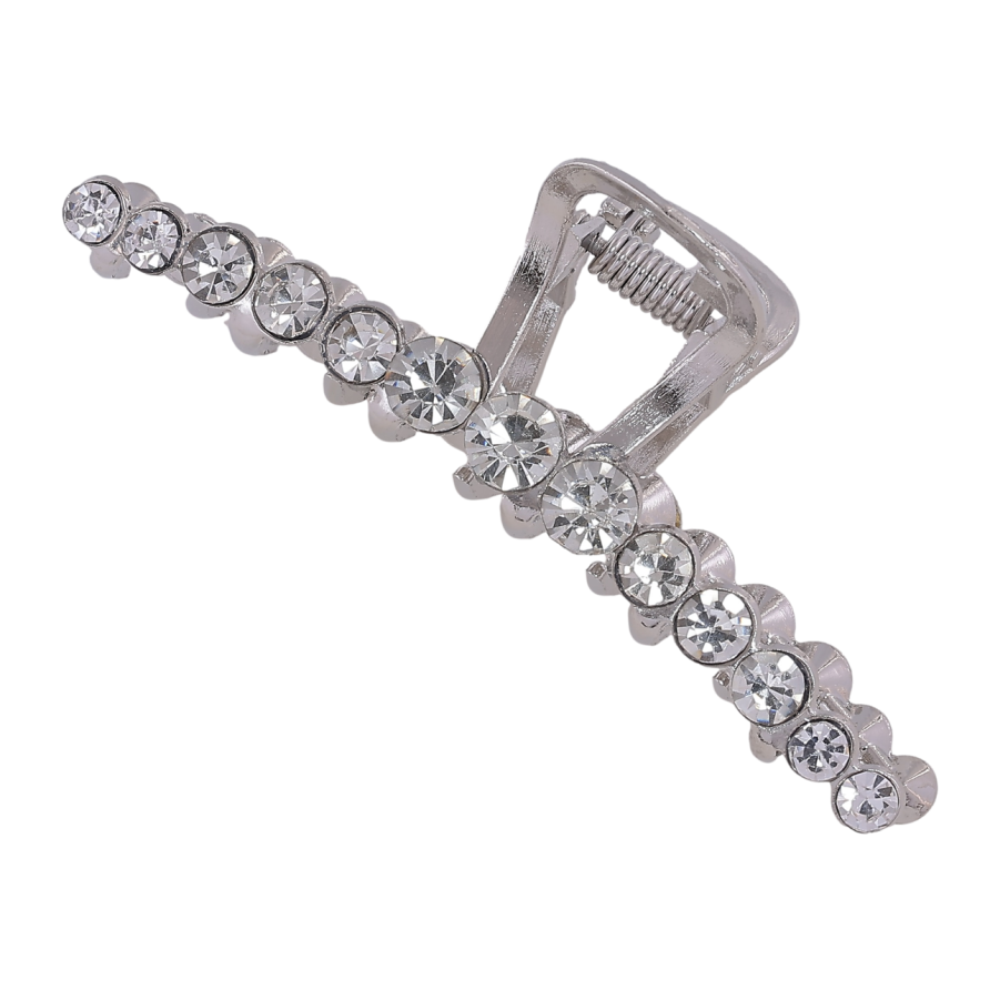 Краб металлический Дорожка страз длина 7,5см фото №1 Краб металлический Дорожка страз длина 7,5см фото №1