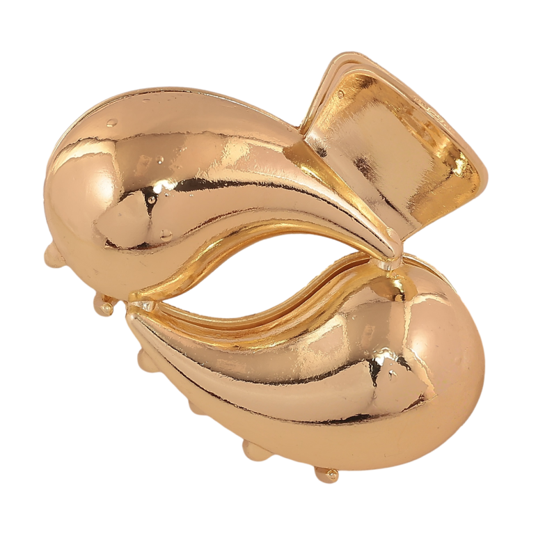 Краб металлический Декоративный узор длина 5.5см фото №1