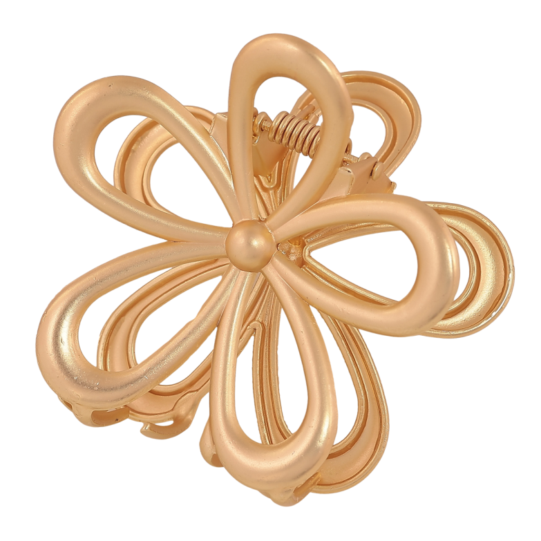 Краб металлический Цветок, матовое покрытие длина 6.5см фото №1 Краб металлический Цветок, матовое покрытие длина 6.5см фото №1