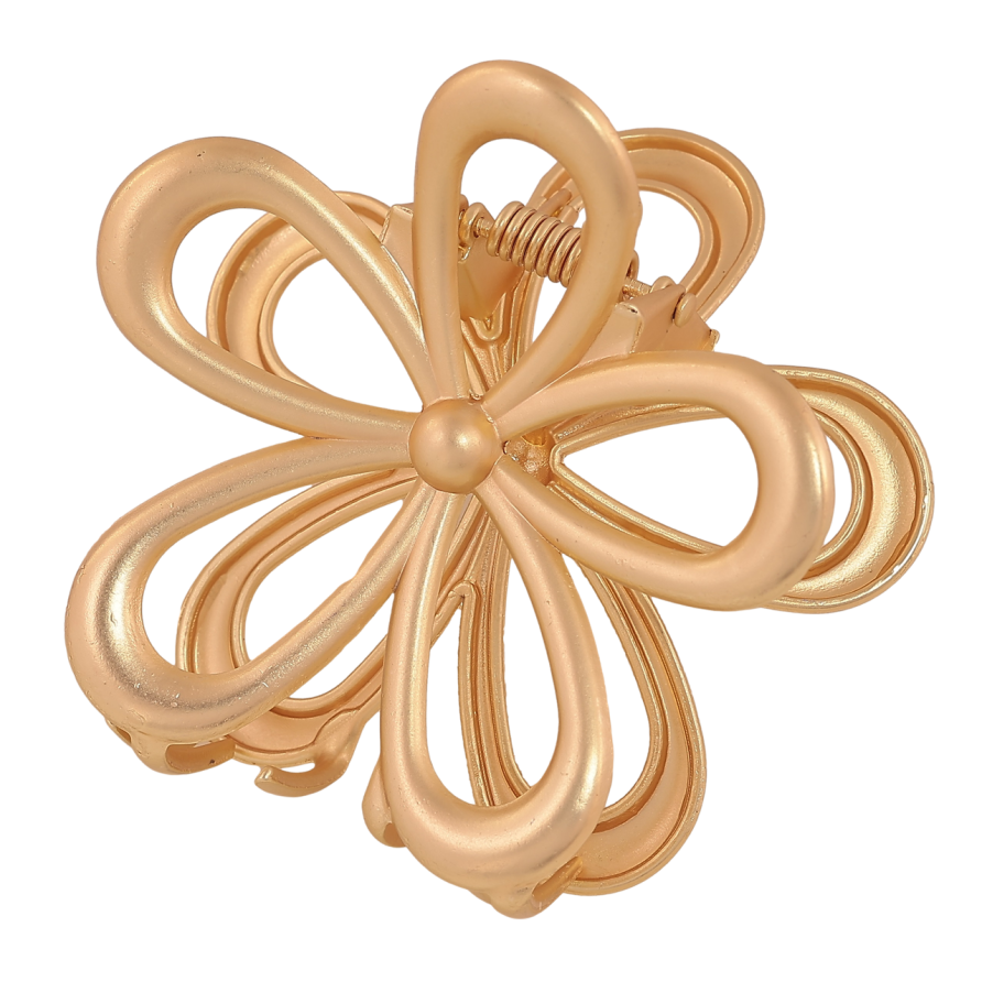 Краб металлический Цветок, матовое покрытие длина 6.5см фото №1 Краб металлический Цветок, матовое покрытие длина 6.5см фото №1