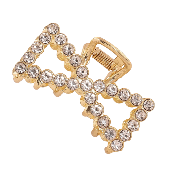 Краб металлический Бант со стразами длина 5см фото №12 Краб металлический Бант со стразами длина 5см фото №12