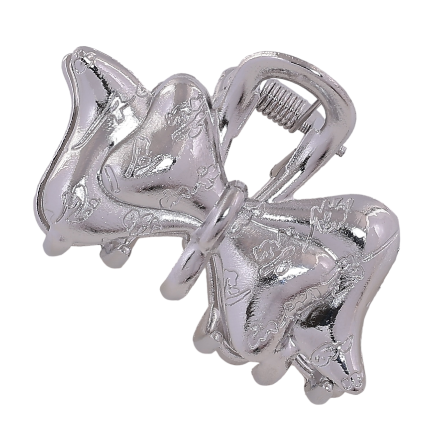 Краб металлический Бант с узором длина 4,5см фото №1 Краб металлический Бант с узором длина 4,5см фото №1