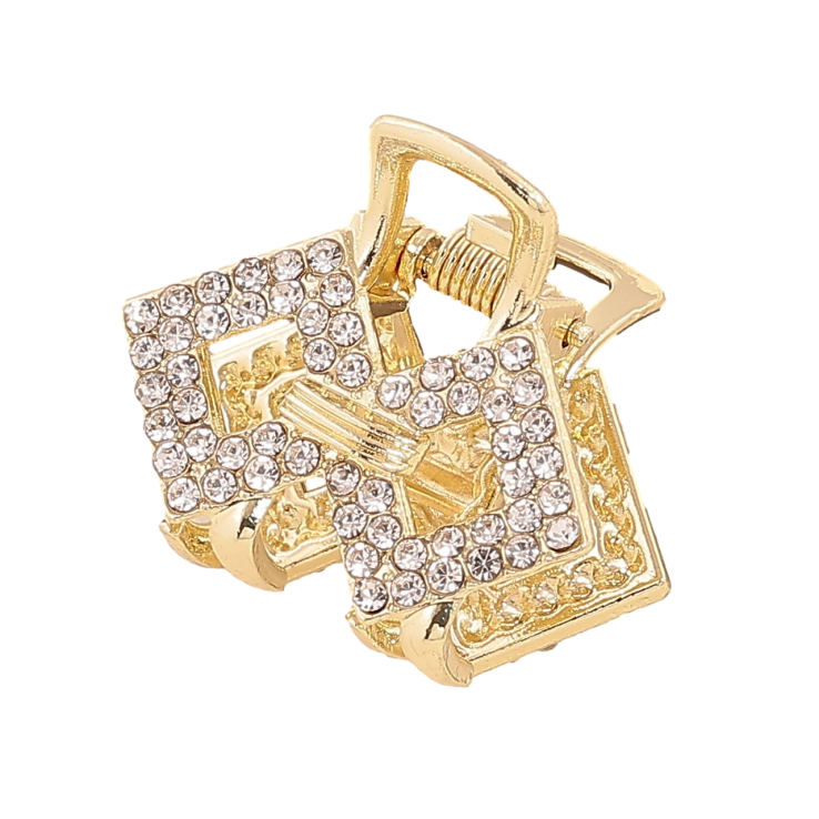 Краб металлический Узор со стразами длина 2,8см фото №11 Краб металлический Узор со стразами длина 2,8см фото №11