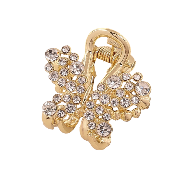 Краб металлический Бабочка со стразами длина 2,5см фото №12 Краб металлический Бабочка со стразами длина 2,5см фото №12