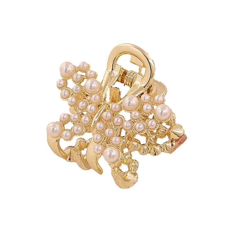 Краб металлический Бабочка с жемчужинами длина 2,5см фото №22 Краб металлический Бабочка с жемчужинами длина 2,5см фото №22