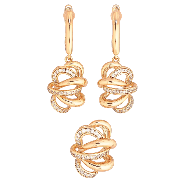 Набор Xuping Позолота 18K Серьги Кулон Декоративные подвески фото №1 Набор Xuping Позолота 18K Серьги Кулон Декоративные подвески фото №1