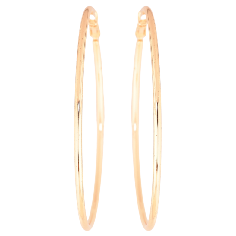 Сережки Xuping M&L Колір 18K кільця (конго) «Класика» ø 6,5 см фото №1 Сережки Xuping M&L Колір 18K кільця (конго) «Класика» ø 6,5 см фото №1