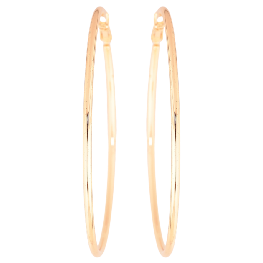 Сережки Xuping M&L Колір 18K кільця (конго) «Класика» ø 6,5 см фото №1 Сережки Xuping M&L Колір 18K кільця (конго) «Класика» ø 6,5 см фото №1