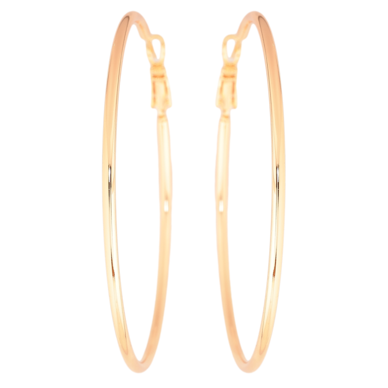 Серьги Xuping M&L Цвет 18K кольца (конго) Классика ø 6см фото №2