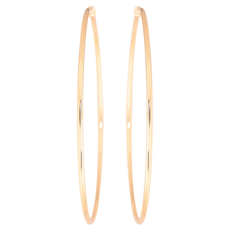 Сережки Xuping M&L Колір 18K кільця (конго) «Класика» ø 8,5см фото №1 Сережки Xuping M&L Колір 18K кільця (конго) «Класика» ø 8,5см фото №1