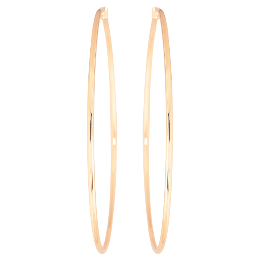 Сережки Xuping M&L Колір 18K кільця (конго) «Класика» ø 8,5см фото №1 Сережки Xuping M&L Колір 18K кільця (конго) «Класика» ø 8,5см фото №1