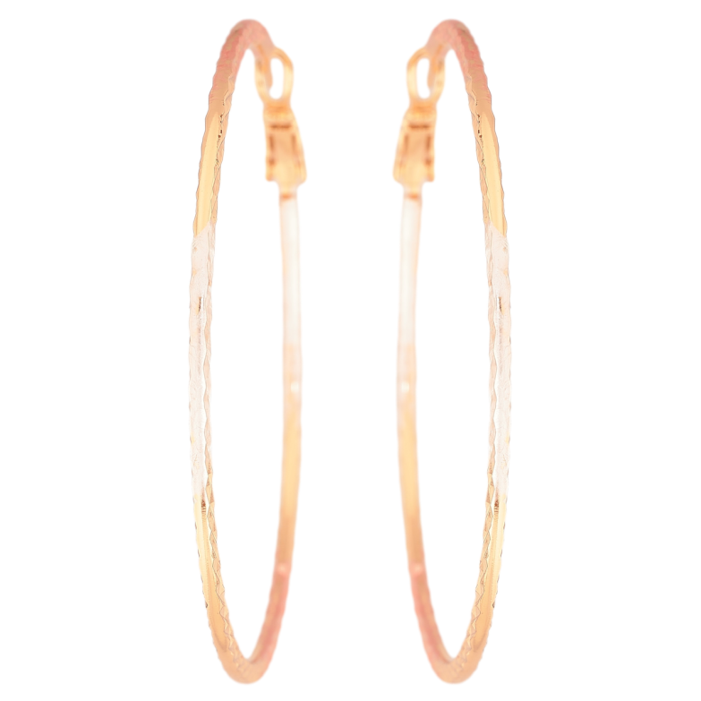 Сережки Xuping M&L Колір 18K кільця (конго) «Декоративний візерунок з емаллю» ø 5,8см фото №1 Сережки Xuping M&L Колір 18K кільця (конго) «Декоративний візерунок з емаллю» ø 5,8см фото №1